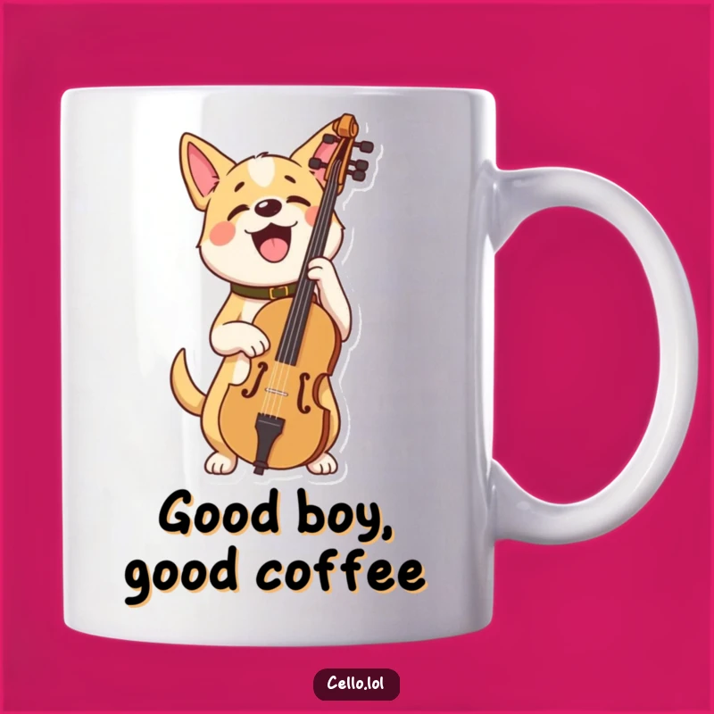 Funny Dog Cello Champion Mug: A Proud Musical Gift Idea