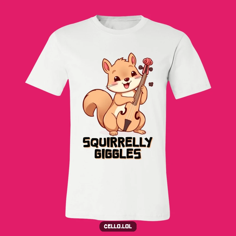 Funny Squirrel Cello T-Shirt - Wear Your Playful Musical Spirit