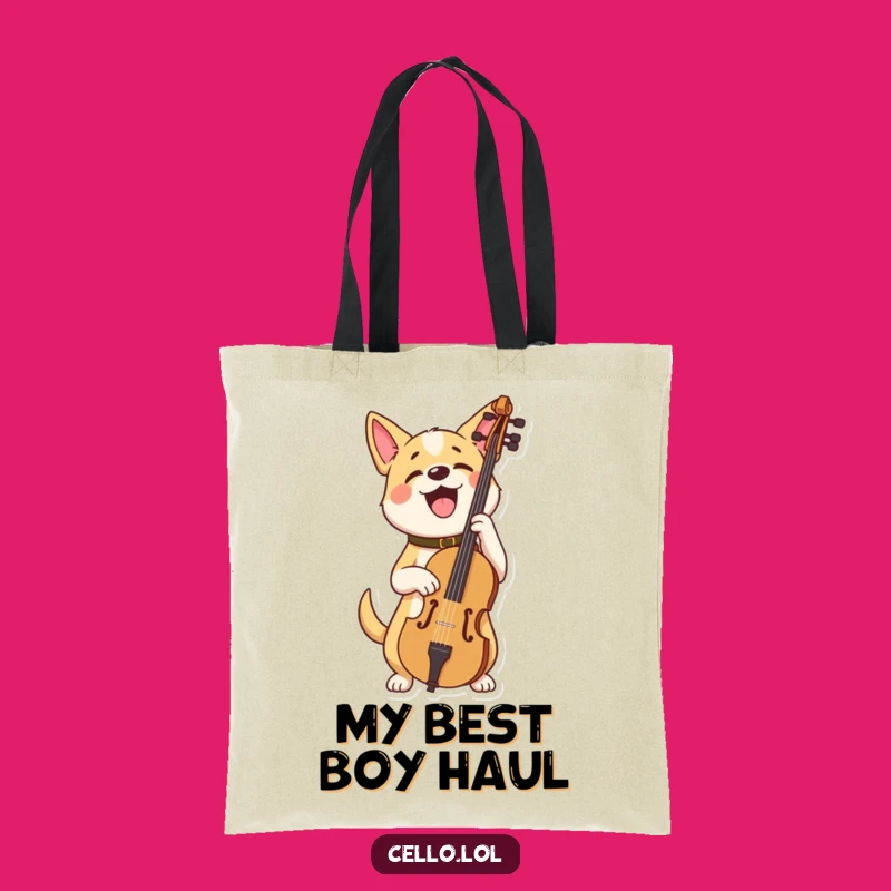 Funny Dog Cello Tote: Carry Your Success With Pride Gift